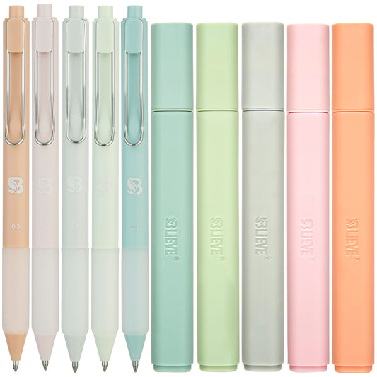 BLIEVE Bible Highlighters And Pens No Bleed, Chisel Tip & Rollerball Pens, Multicolor Ink, Comfort Grip & Fast Dry, Cute Bible Journaling (PASTEL)