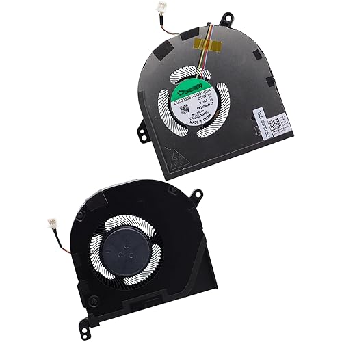 Deal4GO CPU Cooling Fan 09RK6 009RK6 w/Graphics GPU Fan DJH35 0DJH35 Replacement for Dell XPS 15 9500 9510 Precision 5550 5560