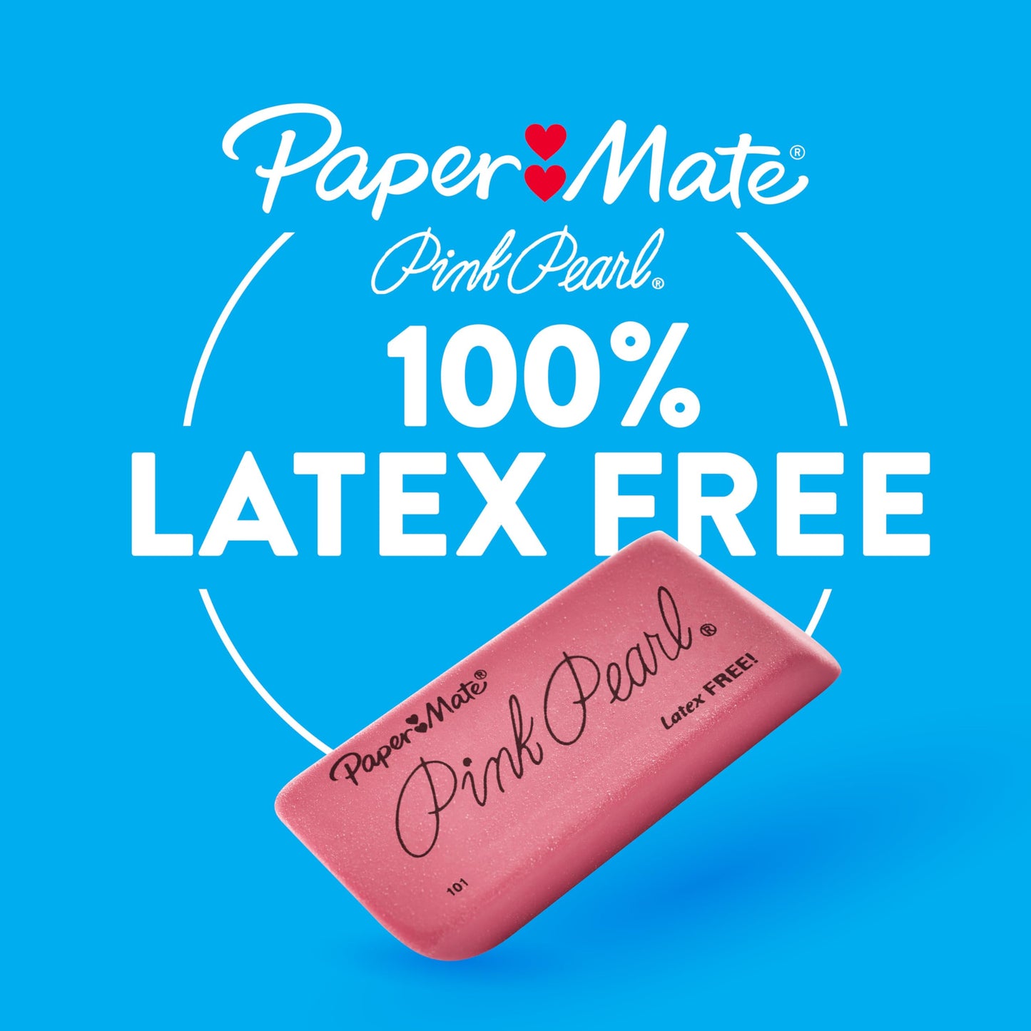 Paper Mate Pink Pearl Erasers, Small, 36 Count
