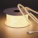 BENLUN AC 110V COB LED Strip Lights Outdoor Waterproof IP67 65.6FT, 3000K Warm White 200W 480LEDs/M CRI 90+ Transparent Silicone LED Rope Light