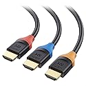 Cable Matters 3-Pack High Speed HDMI Cable 15 ft with 4K @60Hz, 2K @144Hz, FreeSync, G-SYNC and HDR Support for Gaming Monitor, PC, Apple TV, and More