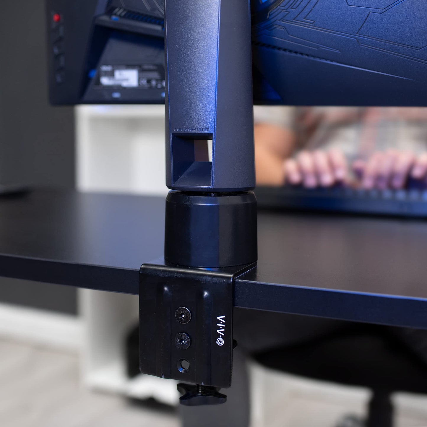VIVO Desk Clamp Adapter Designed for ASUS ROG Monitors, Supports Most PG and XG Series Models, for Compatible ASUS Monitors Only, C-Clamp Design, Easy