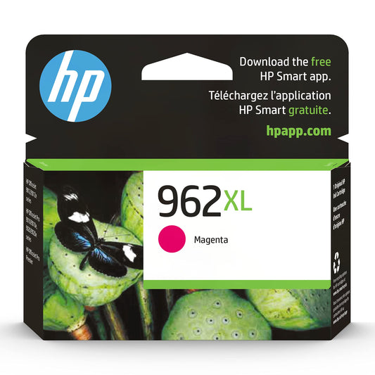 HP 962XL Magenta High-Yield Ink Cartridge | Works with OfficeJet 9010, Pro 9010, 9020 | Eligible for Instant Ink | 3JA01AN