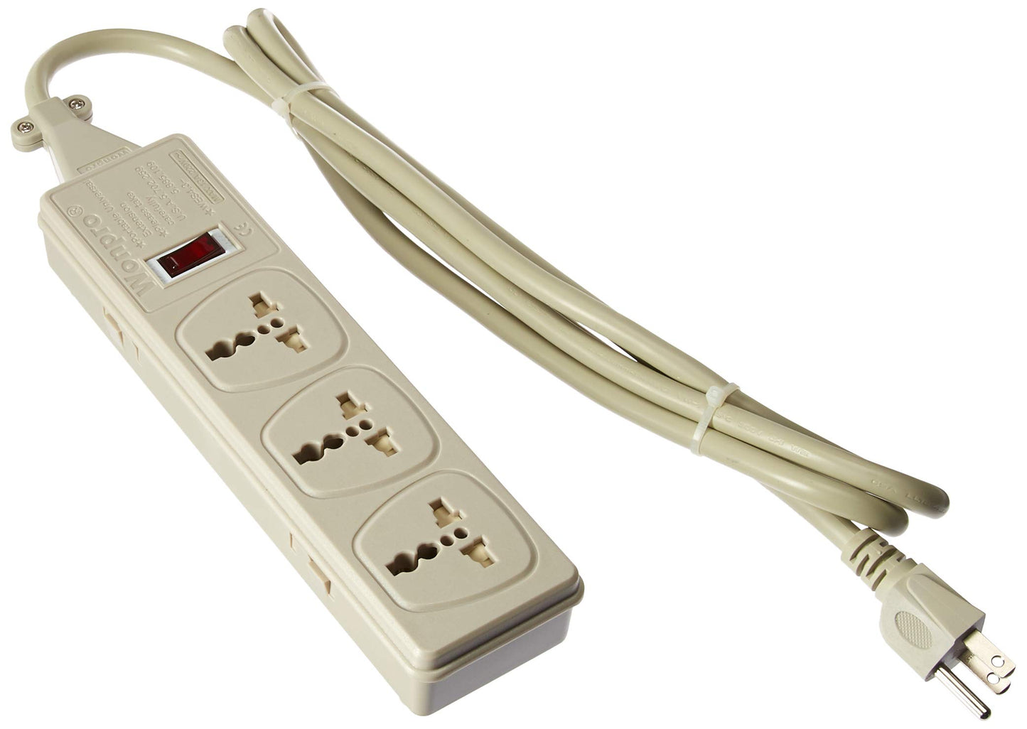 Wonpro WES4.3D105 Universal Power Strip with 3 Outlet