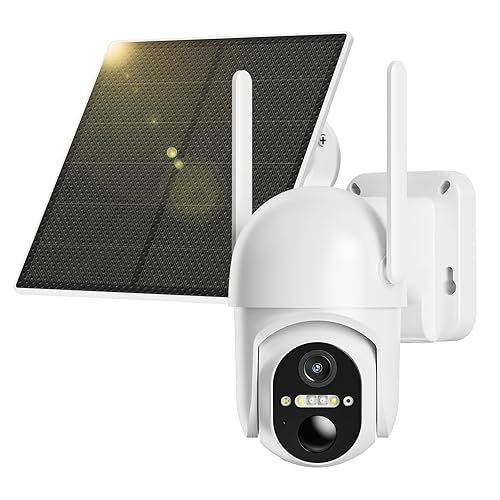 Ebitcam 4G LTE Cellular Security Camera Includes SIM Card(Support Verizon/AT&T/T-Mobile), 2K Solar Outdoor Cam Wireless Without WiFi Needed, 360° Live
