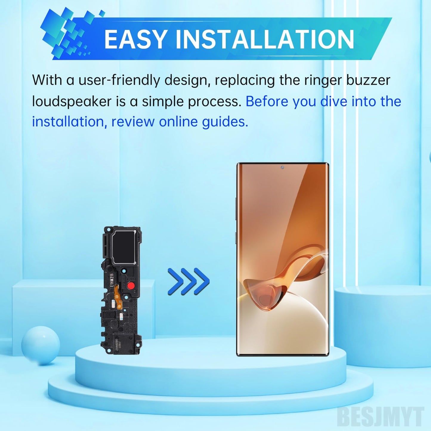 BESJMYT for Samsung Galaxy Note 20 Ultra 5G Loud Speaker Replacement Loudspeaker Ringer Clear Sound Ringtone Buzzer Repair for Samsung Galaxy Note 20