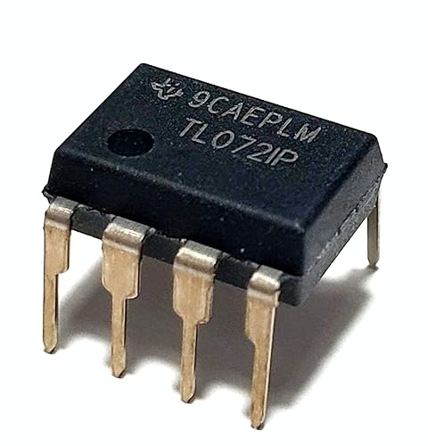 Juried Engineering TL072IP TL072 Dual Low-Noise JFET-Input Operational Amplifier Op Amp Breadboard-Friendly IC DIP-8 (Pack of 20)
