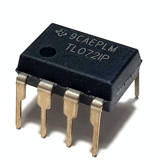 Juried Engineering TL072IP TL072 Dual Low-Noise JFET-Input Operational Amplifier Op Amp Breadboard-Friendly IC DIP-8 (Pack of 20)