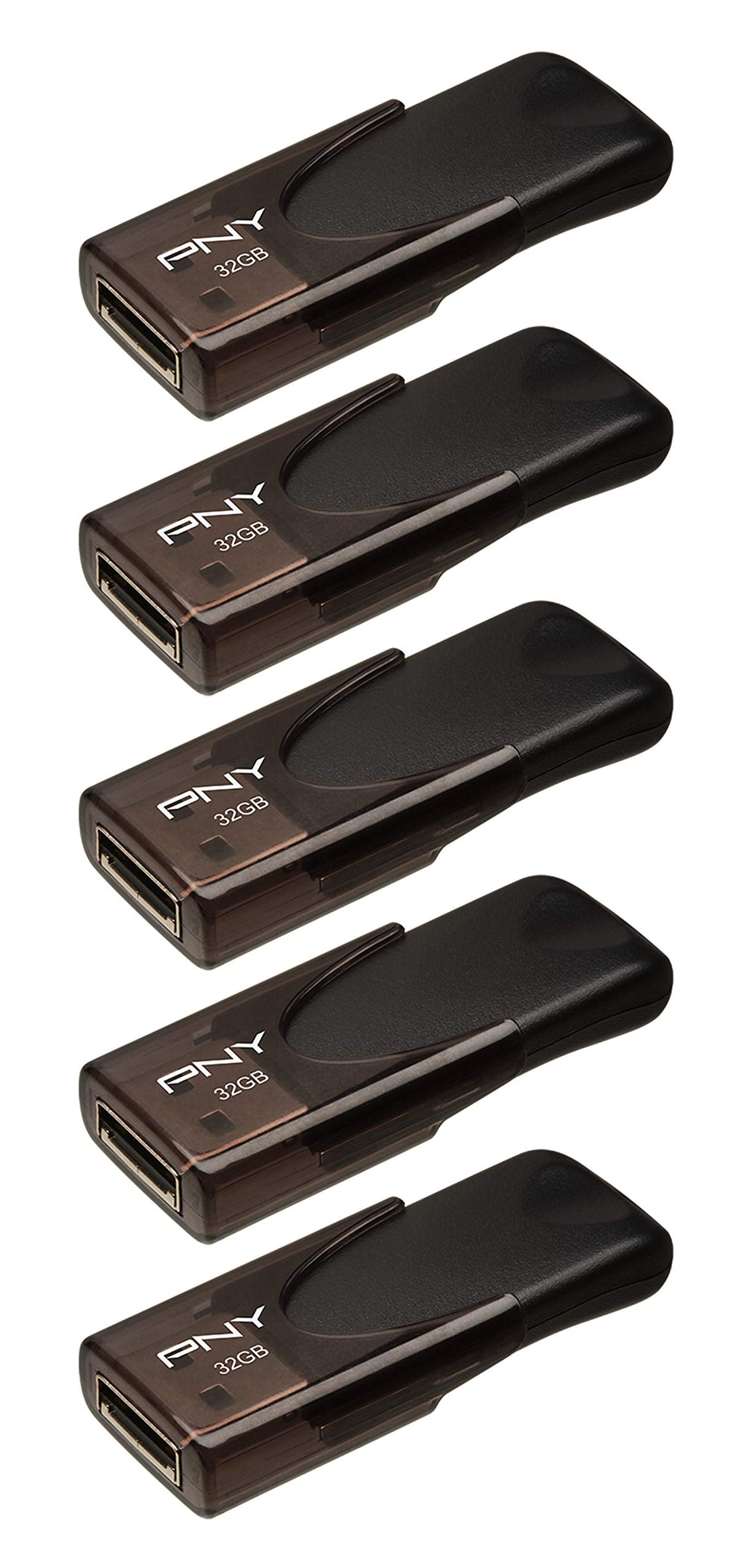 PNY 32GB Attaché 4 USB 2.0 Flash Drive 5-Pack