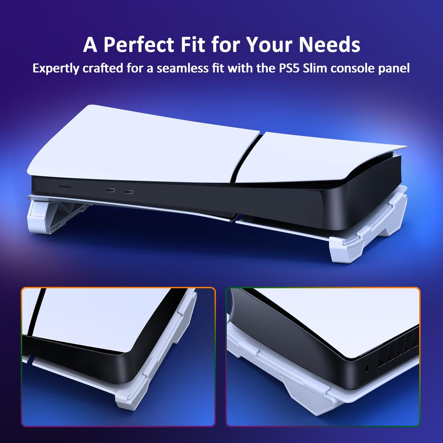 NexiGo Horizontal Stand for New PS5 Slim and Pro Console, [Minimalist Design], Base Stand for PS5 Accessories, Compatible with PlayStation 5 Slim/Pro