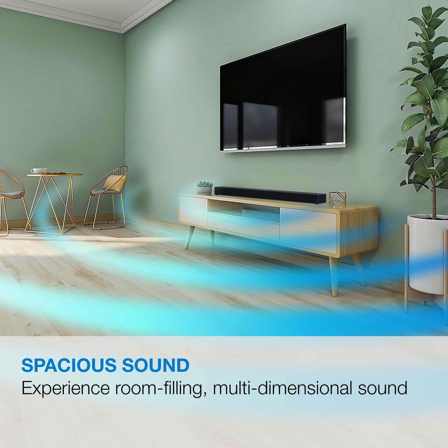 iLive Electronics Wall Mountable Sound Bar with Bluetooth, 37 Inches, Black (ITB259B)