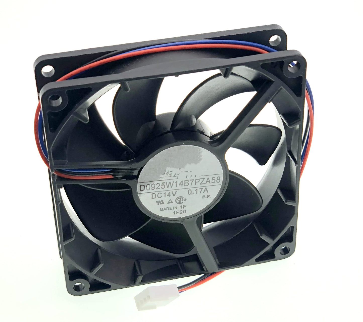 New Cooling fan for D0925W14B7PZA58 DC14V 0.17A 9225 Waterproof Silent Cooling Fan 3-Wire Size:92×92×25mm