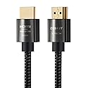Zeskit X-Tech 48Gbps Ultra High Speed HDMI Cable 6.5ft, 8K60 4K120 144Hz eARC HDR HDCP 2.2 2.3 Compatible with Dolby Vision Apple TV 4K Roku Sony LG