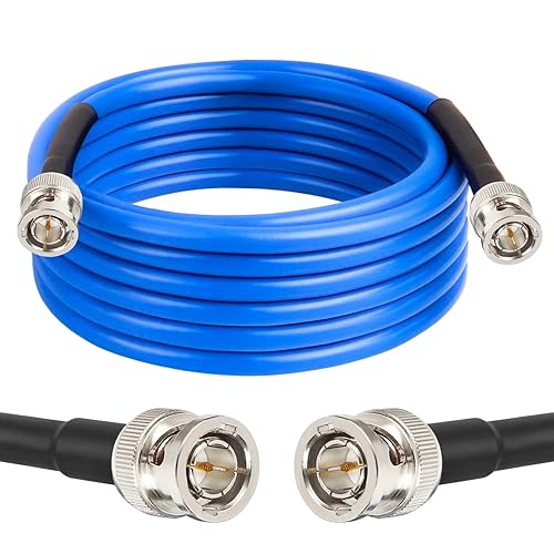 XRDS -RF 15FT SDI Cable, 3G/6G-SDI Cable BNC Digital Video Cables 75 Ohm RG59 BNC Male Cables for 3G/6G HD SDI Monitor Video Recorder Converter