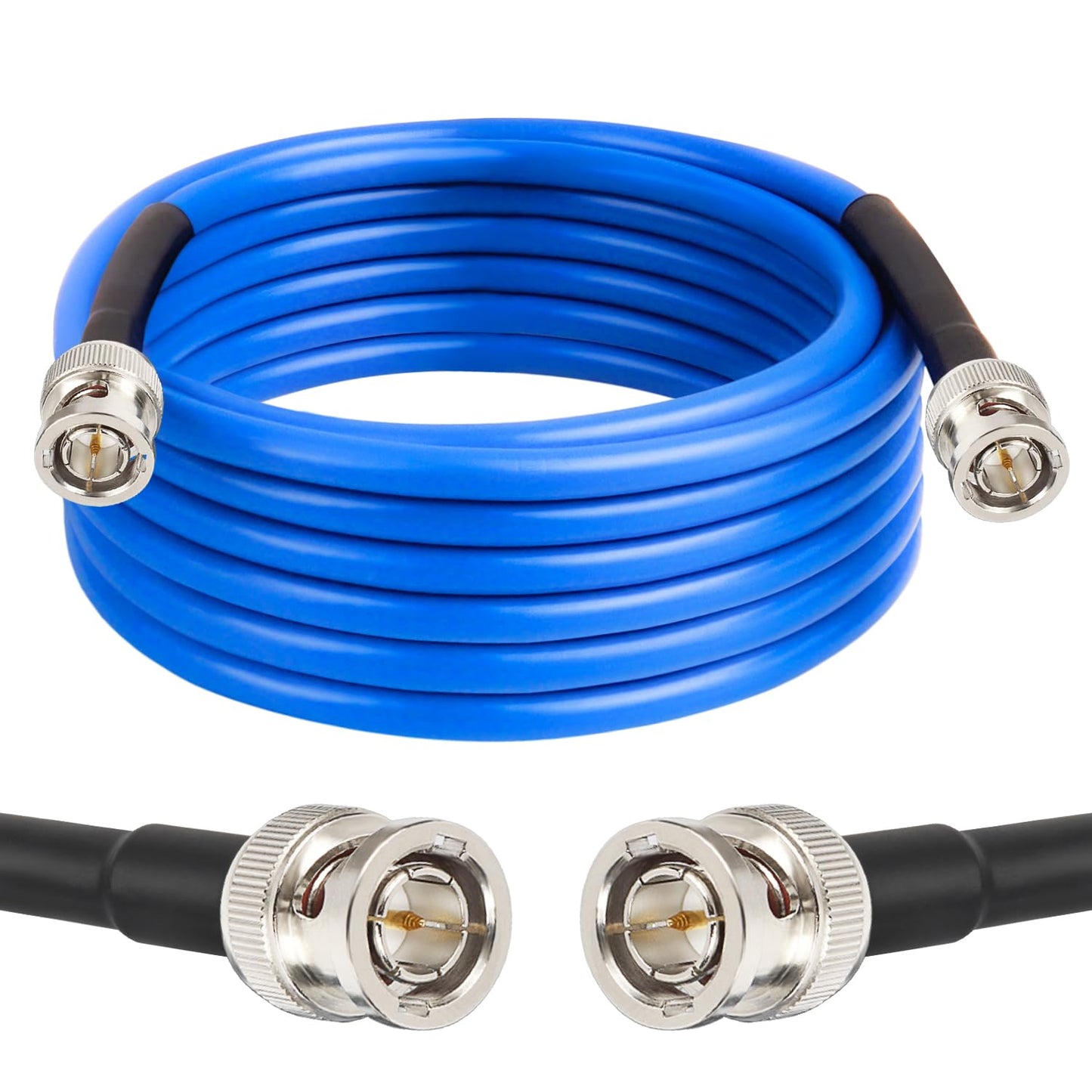 XRDS -RF 15FT SDI Cable, 3G/6G-SDI Cable BNC Digital Video Cables 75 Ohm RG59 BNC Male Cables for 3G/6G HD SDI Monitor Video Recorder Converter