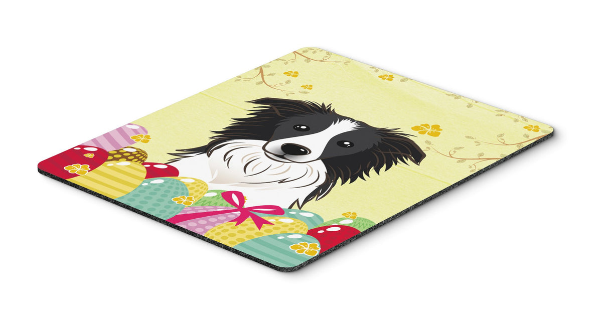 Caroline's Treasures BB1923MP Border Collie Easter Egg Hunt Mouse Pad, Hot Pad or Trivet for Home Office Gaming Working Computers Laptop Mouse