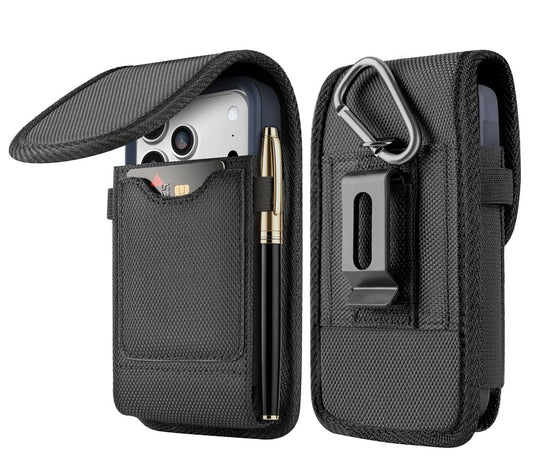 NUVAVO Magnetic Cell Phone Holster with Belt Clip for iPhone Samsung Galaxy