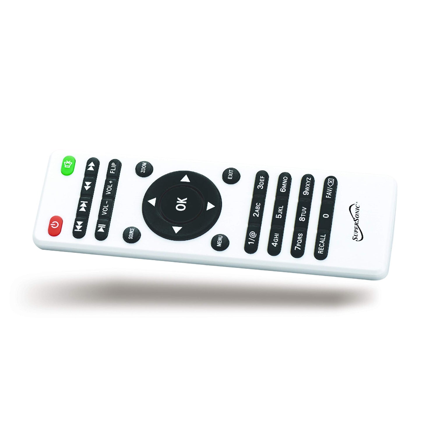 Supersonic SC-80P HD Digital Projector, 1080p Resolution, 2000 Lumina LED Lamp, True Colors, Powerful Sound, VGA/2 HDMI/USB2.0/ Micro SD Card & AV