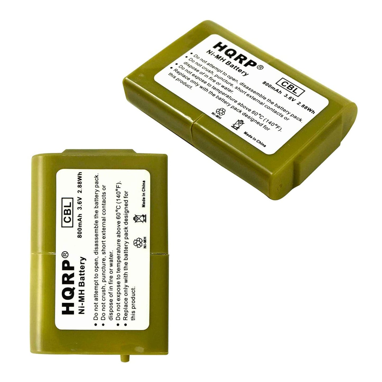 HQRP Two Phone Batteries Compatible with Panasonic KX-TD7685, KX-TD7694, KX-TD7695, KX-TD7896, KX-TG2352 Cordless Telephone
