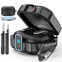 MoKo Lock Case for Samsung Galaxy Buds 4 Pro Case/Galaxy Buds 4 Case (2026), Rugged Armor Shockproof Full Protection Cover for Women Men, Cleaning Pen