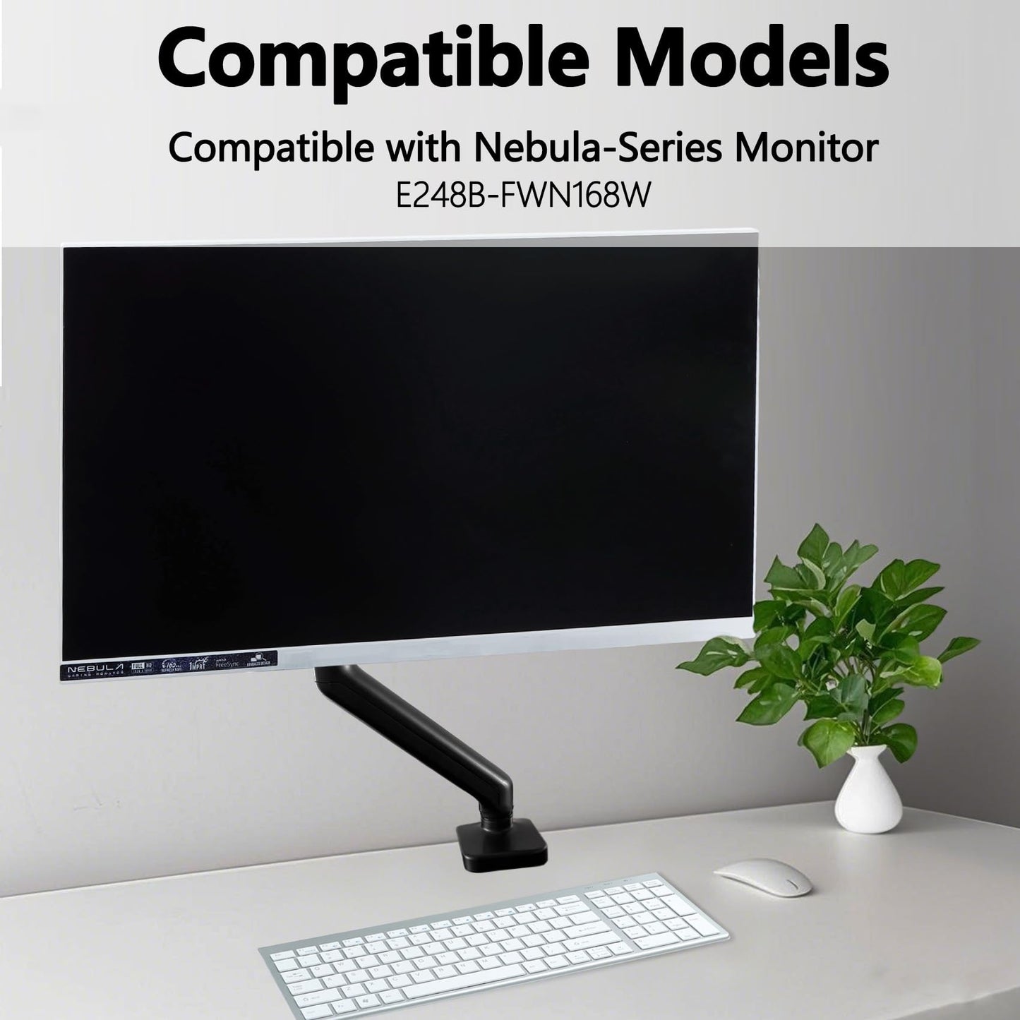 Yunquehe E248B-FWN168W VESA Adapter Compatible with Sceptre Nebula-Series Monitor?Fits E248B-FWN168W?- 75x75 to 100x100 wall mount Bracket