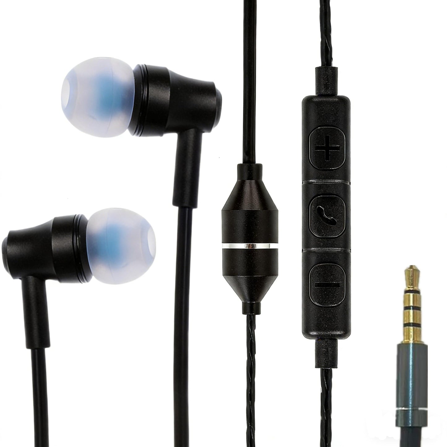 Sanxir Air Tube Headphones with 3.5mm Jack, EMF Blocking Earphones, Anti-Radiation Headsets with Ear Hooks, Radiation Free Earbuds, Comfortable & Safe
