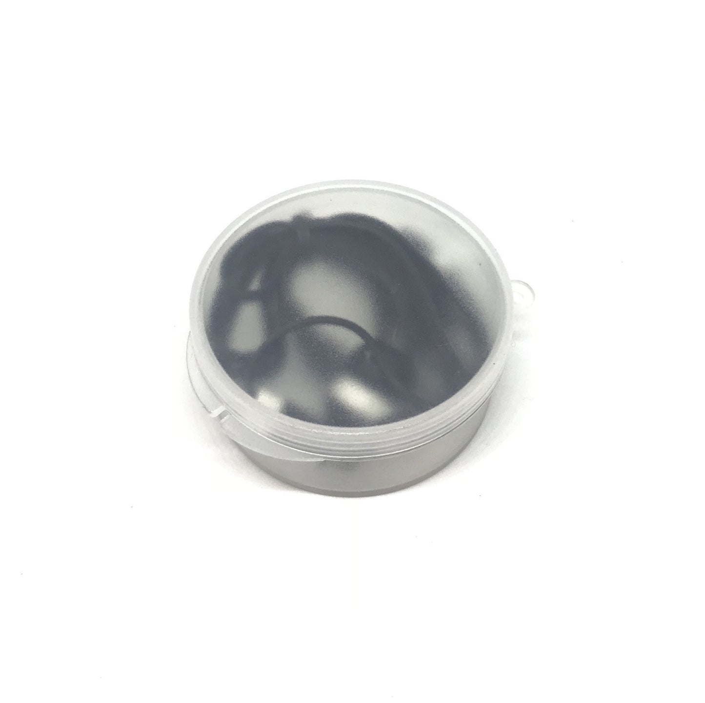 TFD Supplies Wholesale Bulk Hard Shell Plastic Carrying Storage Case Earbuds Headphones 50 Pack for iPhone, Android, MP3 Player - Black