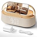 FREEFISH Bluetooth Speaker with Wireless Charge FM Radio 2500mAh Battery, LED Night Light Suitable for Home,Bedroom,Office,Gifts