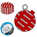 PKYAA Dashboard Pad Mounting Disk Sticky Adhesive Replacement Kit, 6pcs 3.15"(80mm) Circle Heat Resistant Double-Sided Stickers for Suction Cup Car