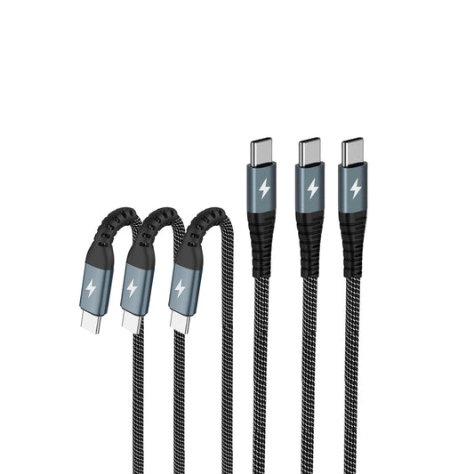 Type C Cable?Fast Charge USB C to USB-C Charger Cord?for S25 S24 S23 S22 S21 S21 Phone 17 16 15?Braided Phone Charging 3Pack