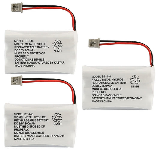 Kastar 3-Pack Battery Ni-MH 3.6V 800mAh Replacement for Uniden TRU88852 TRU8888 TRU9360 TRU946 TRU9460 TRU9465 TRU9480 TRU9480-2 TRU9480-3 TRU9480-4