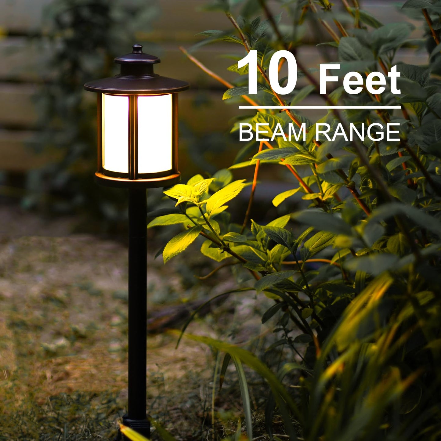 GOODSMANN Low Voltage Landscape Lighting Oil Rubbed Bronze 2PK Path Lights Low Voltage 3W LED 180 Lumen 3000K Warm White with Cable Connectors