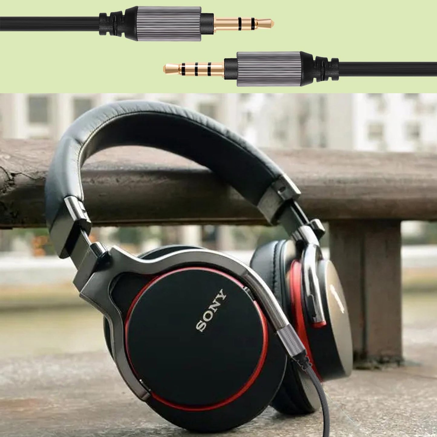 FAAEAL WH-1000XM5 Audio Cable Compatible with Sony WH-1000XM4/XM3 MDR-1AM2 Technica ATH-M50xBT ATH-ANC7B Headphones,in-line mic Control Extension Aux…
