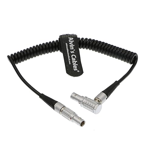 Alvin's Cables 5 Pin Timecode Coiled Cable for ARRI Alexa Sound Devices ZAXCOM DENECKE XL-LL