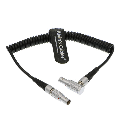 Alvin's Cables 5 Pin Timecode Coiled Cable for ARRI Alexa Sound Devices ZAXCOM DENECKE XL-LL