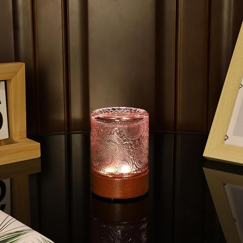 CZSHCKJYXGS Small Battery Operated Light with Timer,Adult Night Lights for Bedroom,Mini Lamp for Lndoor Use in Bathroom, Hallway,Glass Light Lamp