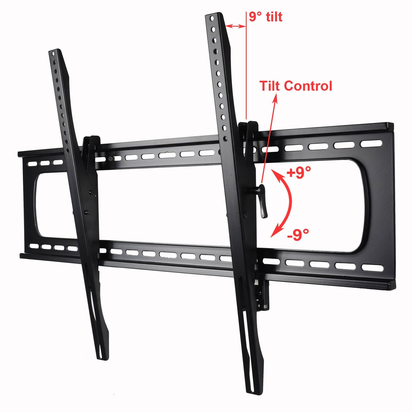 VideoSecu Heavy Duty Extra-Large Tilt TV Wall Mount Bracket for Most 55"-90" LED, LCD, OLED, Plasma Flat Screen TVs up to VESA 1000x700 mm and Loading