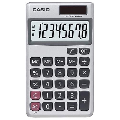Casio SL-300SV Standard Function Desktop Calculator | General Purpose | Large 8-Digit Display | Pocket Size | Basic Math Functions| Ideal for Home