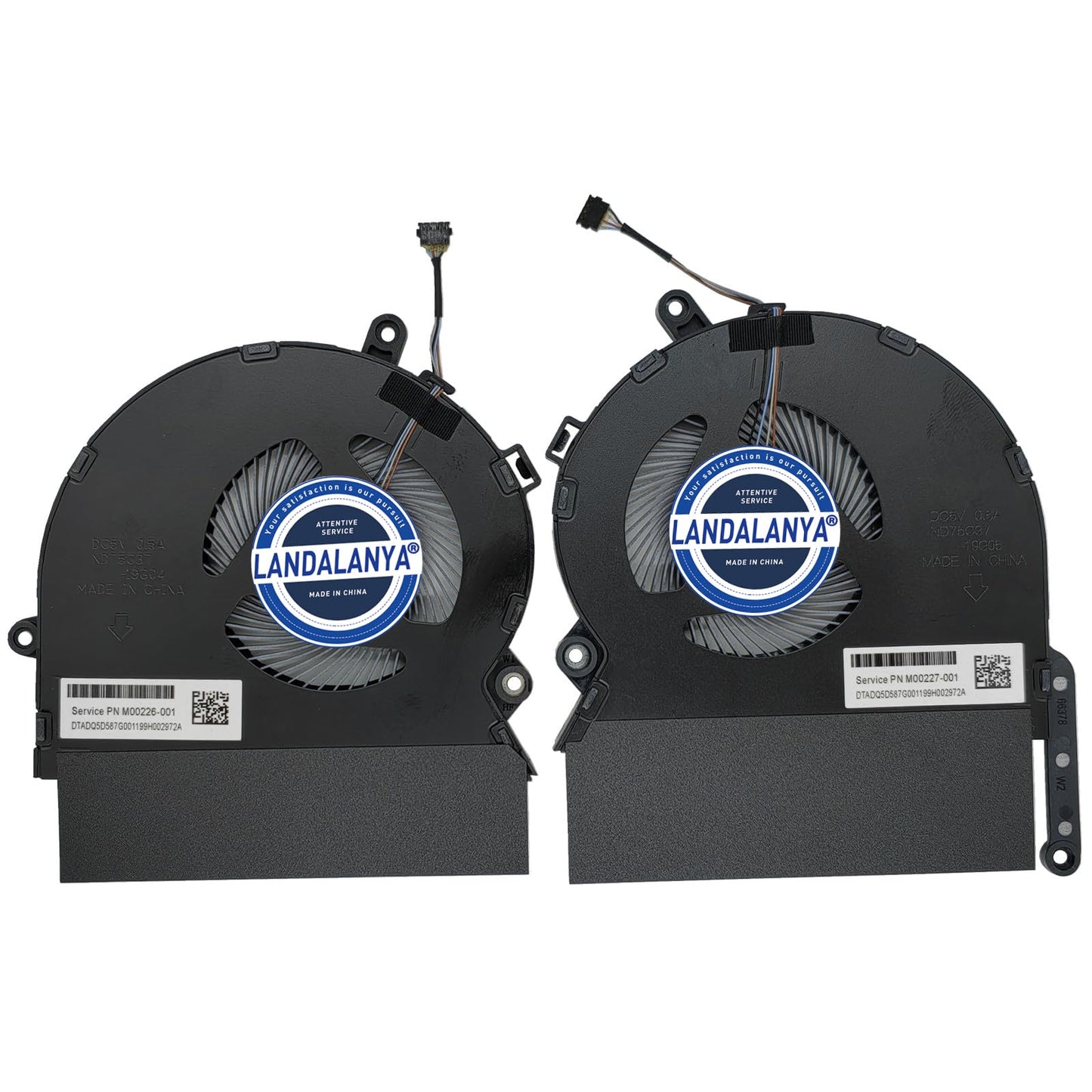 LANDALANYA Replacement New CPU and GPU Cooling Fan for HP Spectre 15-EB 15-EB000 15-EB0008CA 15-EB0010CA 15-EB0020CA 15-EB0043DX Series ND75C37-19G04
