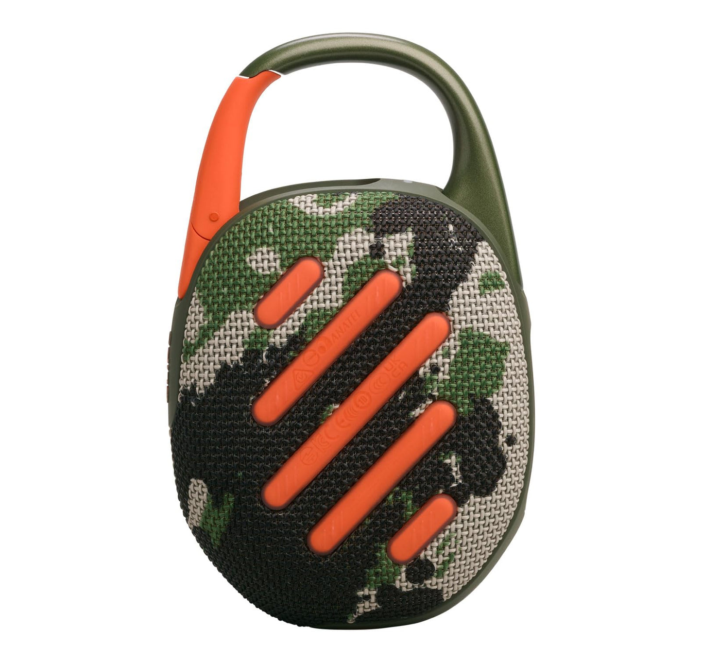 JBL Clip 5 Bluetooth Speaker and divvi! Protective Case - Camo