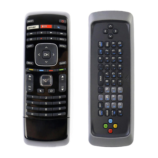 XRT301 Qwerty Keyboard Replace Remote Control fit for VIZIO 3D Smart TV M3D550SL M3D470KD M320SR XRT301 E3D320VX E3D420VX E3D470VX E472VLE E552VLE