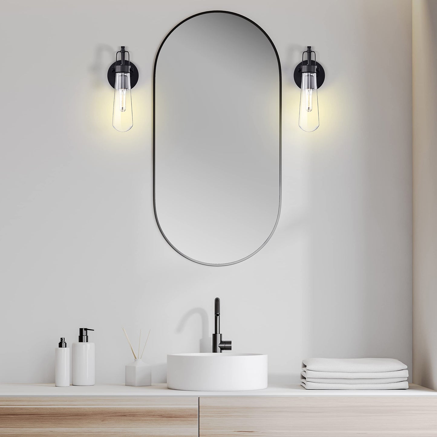 Satco S21340/06 2.8-Watt LED E12 Light Bulbs, 2700K, 15000 Hour Rating, Dimmable, 6 Pack