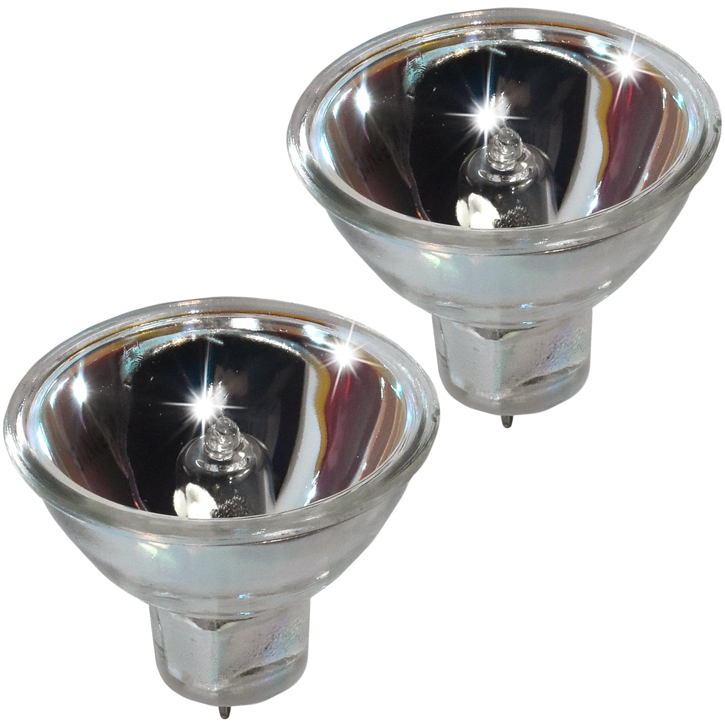 HQRP 2-Pack 15V 150W MR16 Shape GZ6.35 Base Halogen Lamp Compatible with EFR EFR15V150W, 64634 HLX, 64634HLX, 6423, FO Focusline 409713, Osram 54210