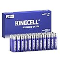 KINGCELL AAA Batteries 36 Count Pack, 1.5V Triple A Batteries with 10 Years Shelf Life, High Performance Alkaline AAA Batteries for TV Remote, Clock…
