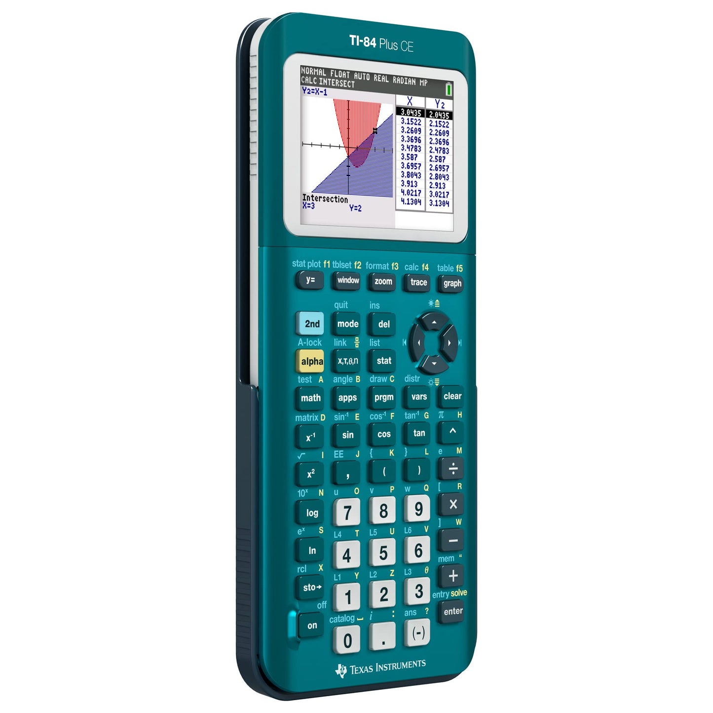 Texas Instruments TI-84 Plus CE Color Graphing Calculator, Teal (Metallic)