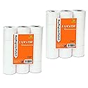 (24 Rolls) 2 1/4 x 150 ft White Adding Machine Tape Paper Rolls Premium One Ply Register Adding Machine/Calculator Paper Rolls Printing Calculator 10