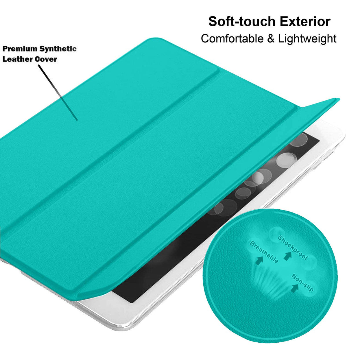 DuraSafe Cases for iPad 7.9 Inch Mini 4th [ Mini 2015 4 Gen ] A1538 A1550 MK6K2LL/A MK6J2LL/A MK6L2LL/A MK9J2LL/A MK9H2LL/A MK9G2LL/A Ultra Slim Smart