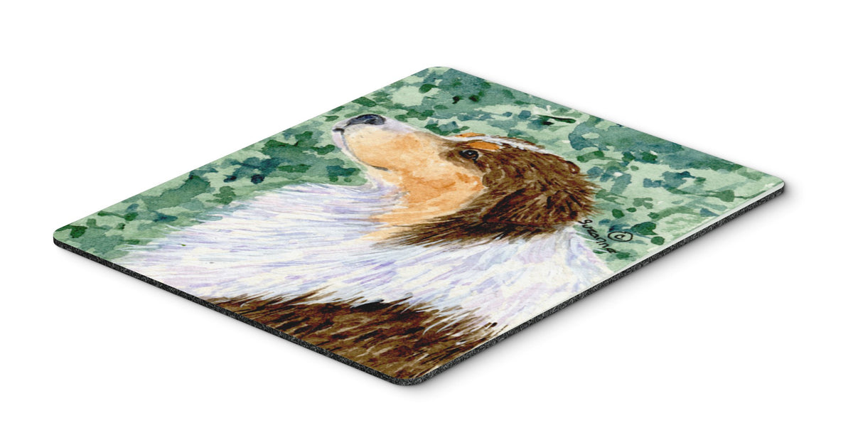 Caroline's Treasures SS8738MP Australian Shepherd Mouse Pad, Hot Pad or Trivet for Home Office Gaming Working Computers Laptop Mouse Mat,Washable
