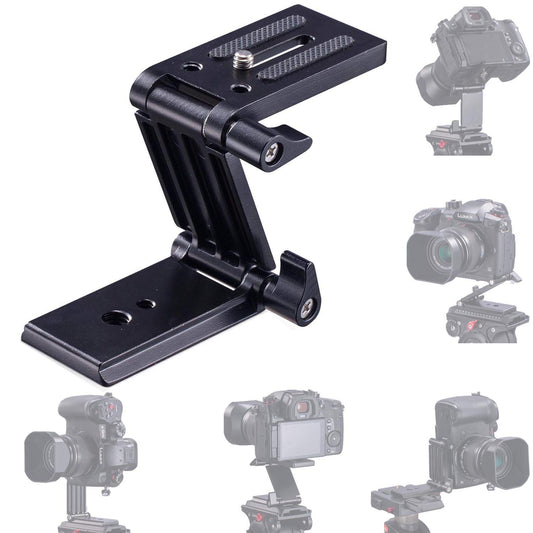 Universal Flex Tilt Head Z Mount Bracket Arca-Swiss Tripod Head Quick Release Plate Mounting for Monopod Slider Rail Cage Rig Stabilizer Gimbal