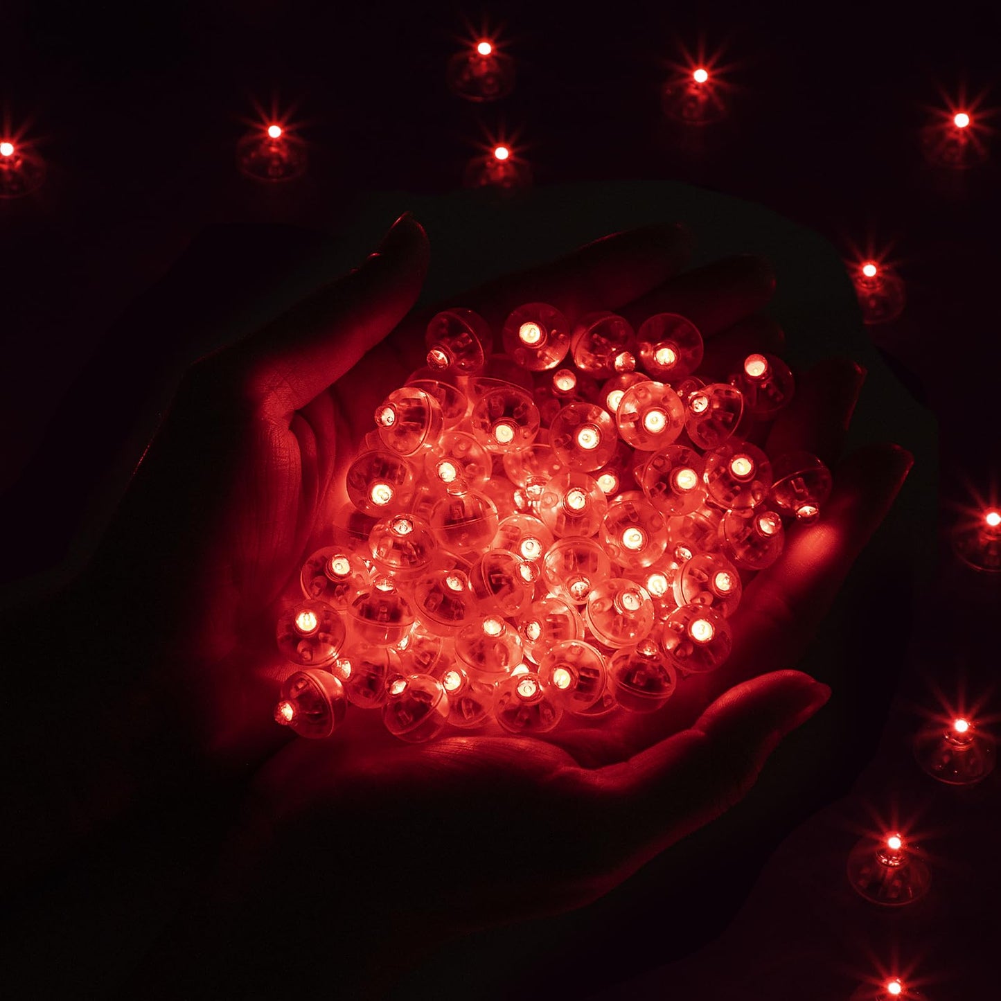 FWYWNL 100pcs Balloon Lights,Round LED Ball Lamp for Latex Balloon Paper Lantern Party Wedding Festival Christmas Halloween Decorative?Long Standby